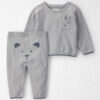Baby 2-Piece Organic Cotton Sweater Knit Top & Pant Set