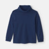 Boys Long-Sleeve Turtleneck - Navy Blue