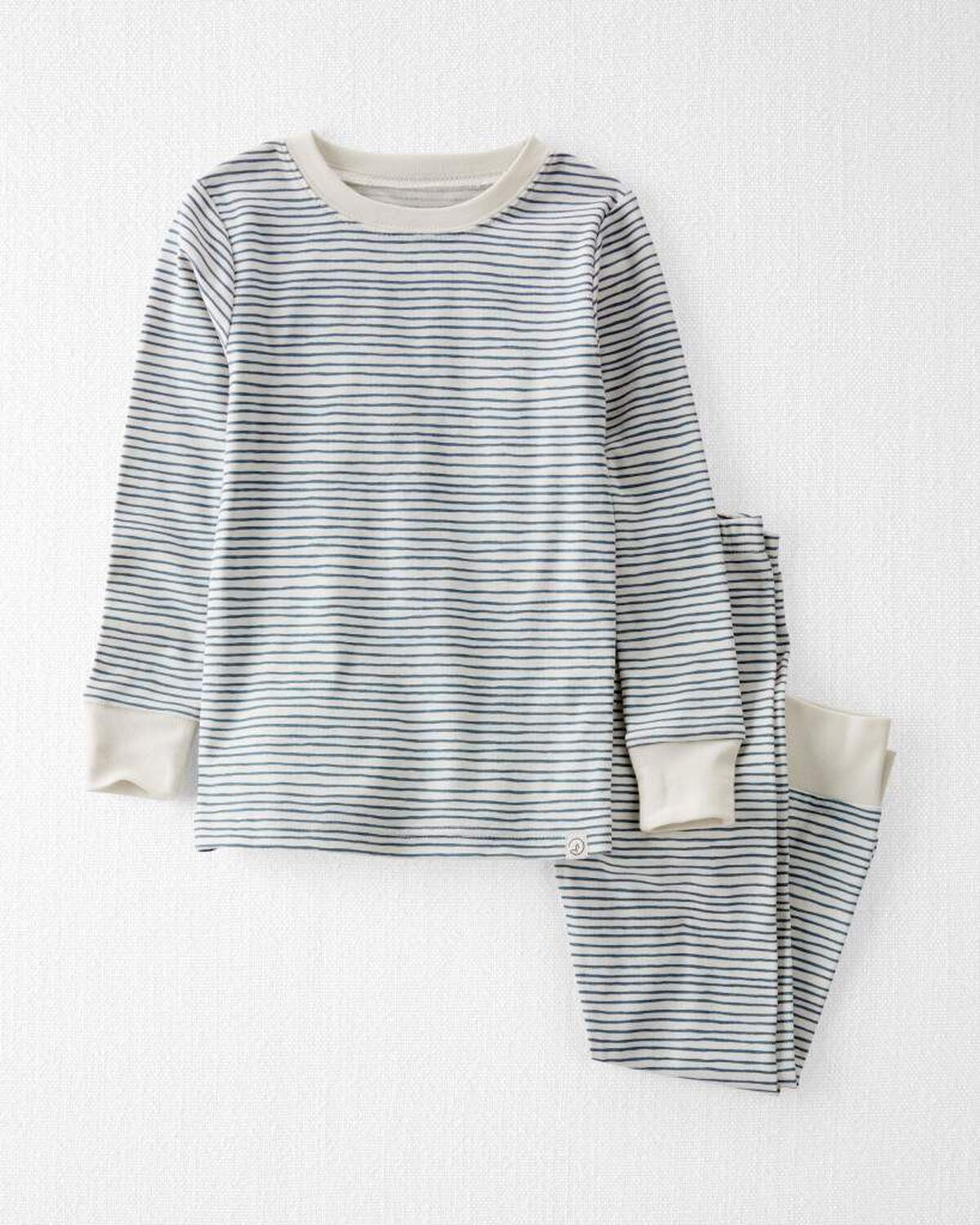 Toddler Organic Cotton Pajamas Set in Stripes 1 Toddler Organic Cotton Pajamas Set in Stripes