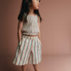Toddler Girl Wide-Leg Capri Pant in Stripes - Cream 8 Toddler Girl Wide-Leg Capri Pant in Stripes - Cream
