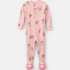 Toddler Girl Ballerina Bunny Cotton Snug Fit 1-Piece Pajama - Pink