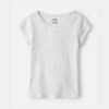 Girls Rib Top - Grey