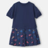 Girls School Spirit French Terry Layering Dress - Navy Blue