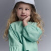 Toddler Girl Blouson Cuffed Long-Sleeve Top - Green
