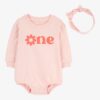 Baby Girl 2-Piece Birthday Bubble & Headwrap Set - Pink