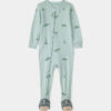Toddler Dinosaur 100% Cotton Snug Fit 1-Piece Pajama - Green