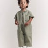 Toddler Day Out™ Cropped Jumpsuit - Olive