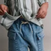 Toddler Boy Cargo Shorts in Denim