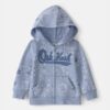 Baby Girl Floral OshKosh Logo Zip-Up Hoodie - Blue