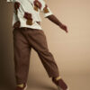 Toddler Boy Playground Pants in Gingham - Brown 12 Toddler Boy Playground Pants in Gingham - Brown