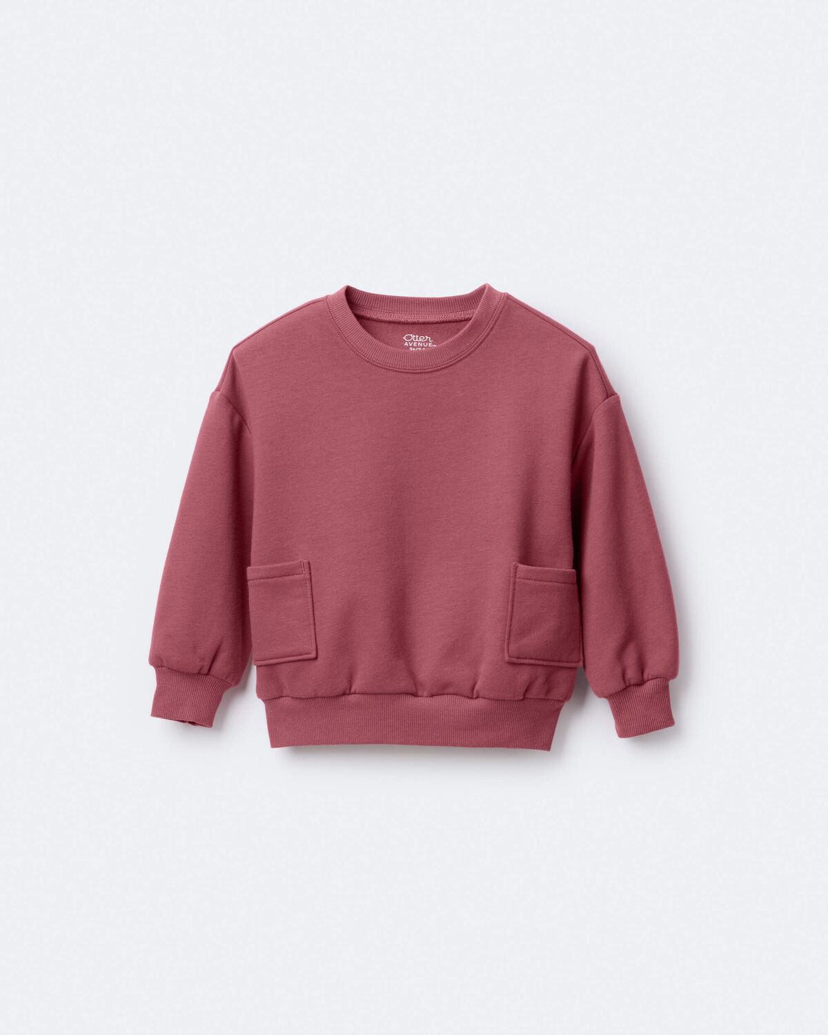 Toddler Otter Sweatshirt™ with Pockets - Burgundy