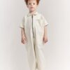 Toddler Day Out™ Cropped Jumpsuit - Cream
