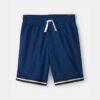 Boys Striped Mesh Active Shorts - Navy