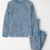 Toddler 2-Piece Organic Cotton Ribbed Pajama Set in Stripes