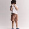 Toddler Relaxed Tee in Stripes- Blue/Purple