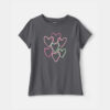 Girls Heart Graphic Tee - Grey 7 Girls Heart Graphic Tee - Grey