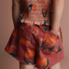 Toddler Girl A-Line Shorts in Clementine Grove Print - Rose 13 Toddler Girl A-Line Shorts in Clementine Grove Print - Rose