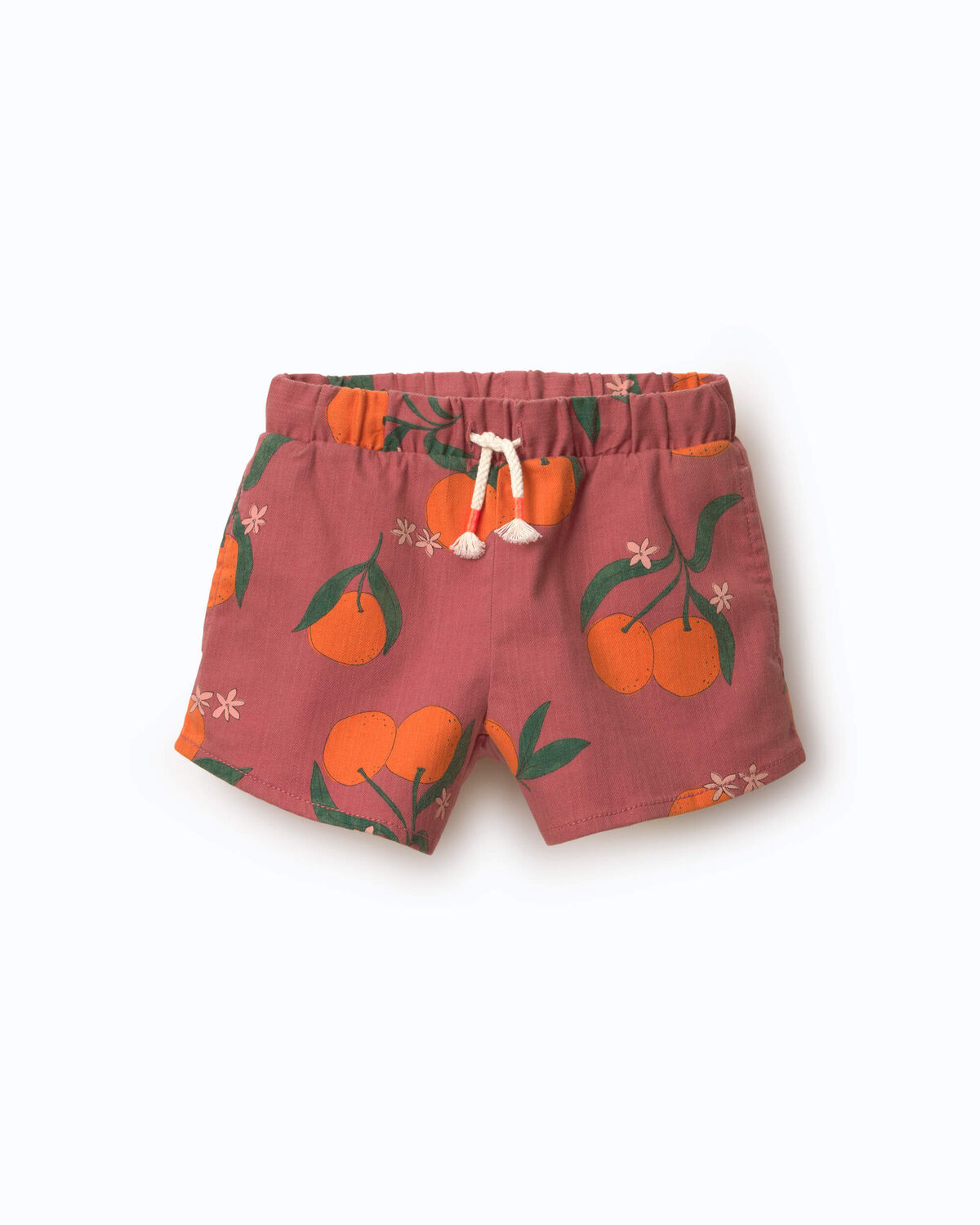 Toddler Girl A-Line Shorts in Clementine Grove Print - Rose 2 Toddler Girl A-Line Shorts in Clementine Grove Print - Rose