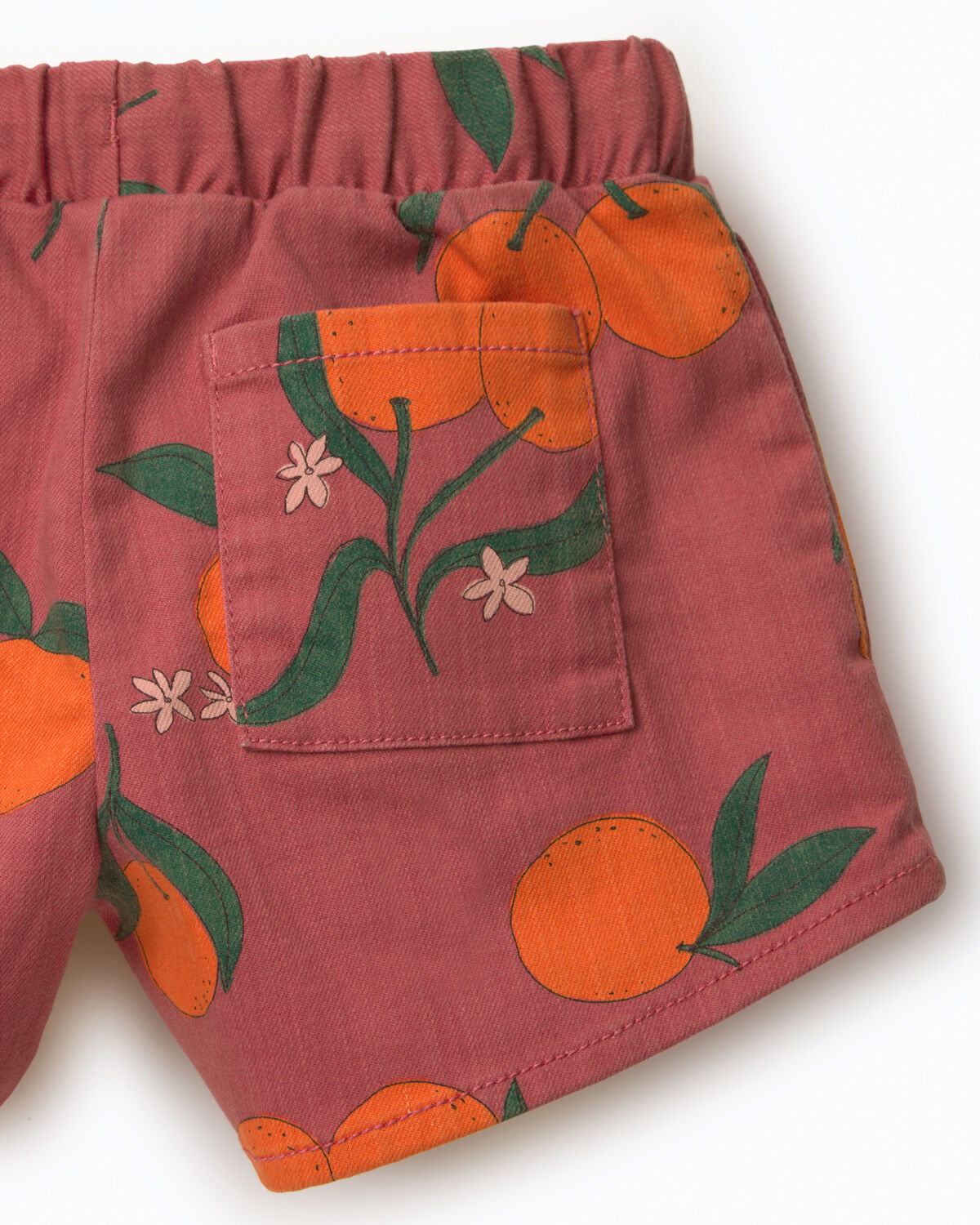 Toddler Girl A-Line Shorts in Clementine Grove Print - Rose 6 Toddler Girl A-Line Shorts in Clementine Grove Print - Rose