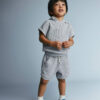 Toddler Waffle Knit Elastic-Waist Hooded Top - Heather Grey 12 Toddler Waffle Knit Elastic-Waist Hooded Top - Heather Grey