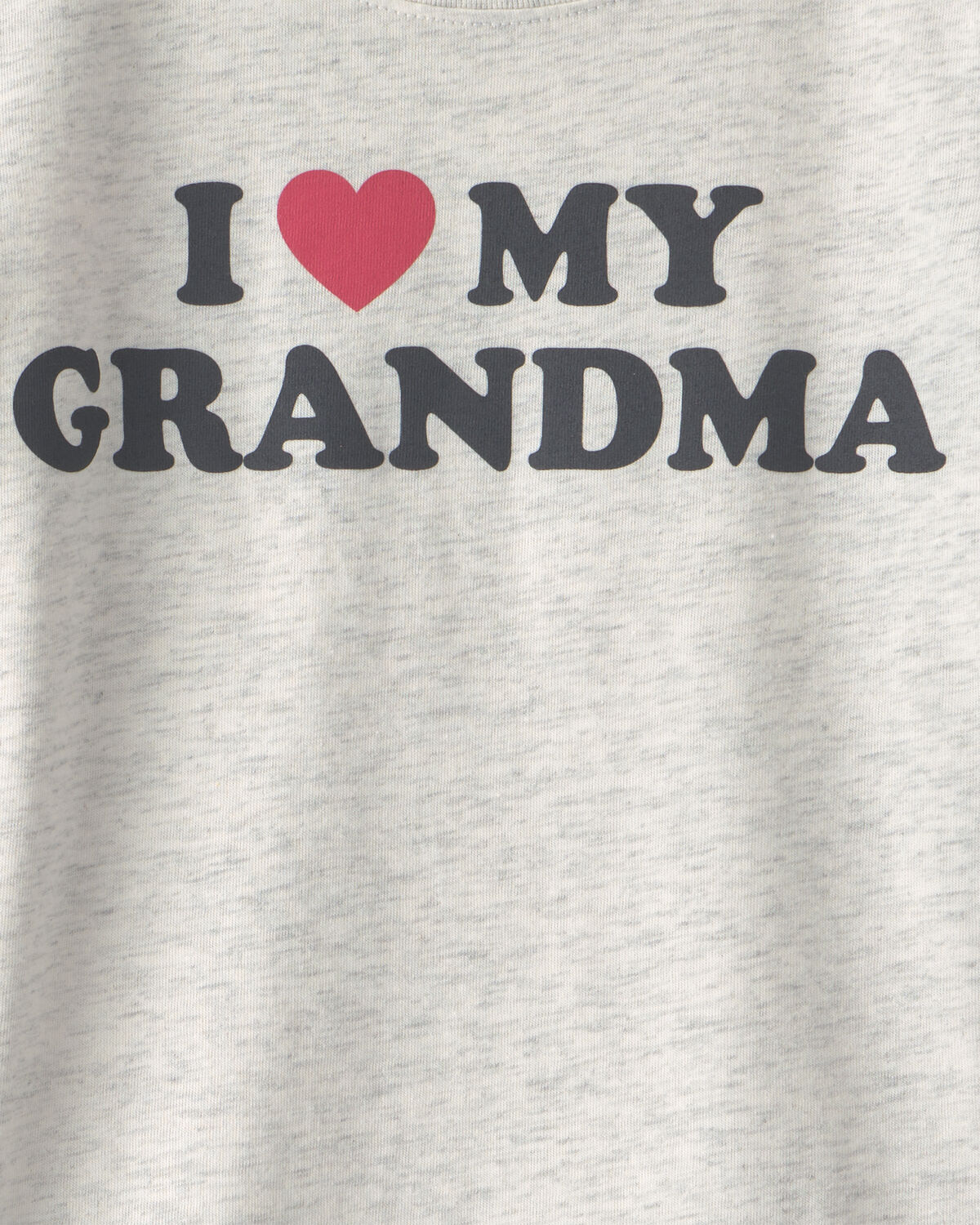 Toddler 'I Love My Grandma' Heart Graphic Tee - Grey