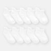 Baby Boy 10-Pack No Show Socks - White