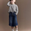 Toddler Girl Wide-Leg Pants in Denim - Blue