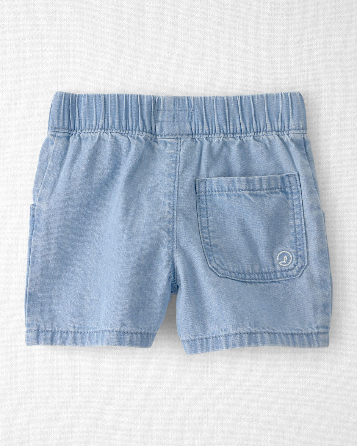 Toddler Organic Cotton Chambray Shorts 3 Toddler Organic Cotton Chambray Shorts