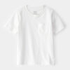 Toddler Solid Short-Sleeve Pocket Tee - White