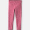 Toddler Girl Floral Cotton Pull-On Stretch Leggings - Pink