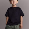 Toddler Boy Henley Tee - Black