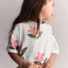 Toddler Girl Rolled Cuff Tee in Floral Print - Light Green 5 Toddler Girl Rolled Cuff Tee in Floral Print - Light Green