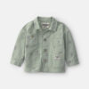 Baby Girl Floral Canvas Jacket - Green 6 Baby Girl Floral Canvas Jacket - Green