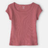 Girls Ribbed Top - Pink