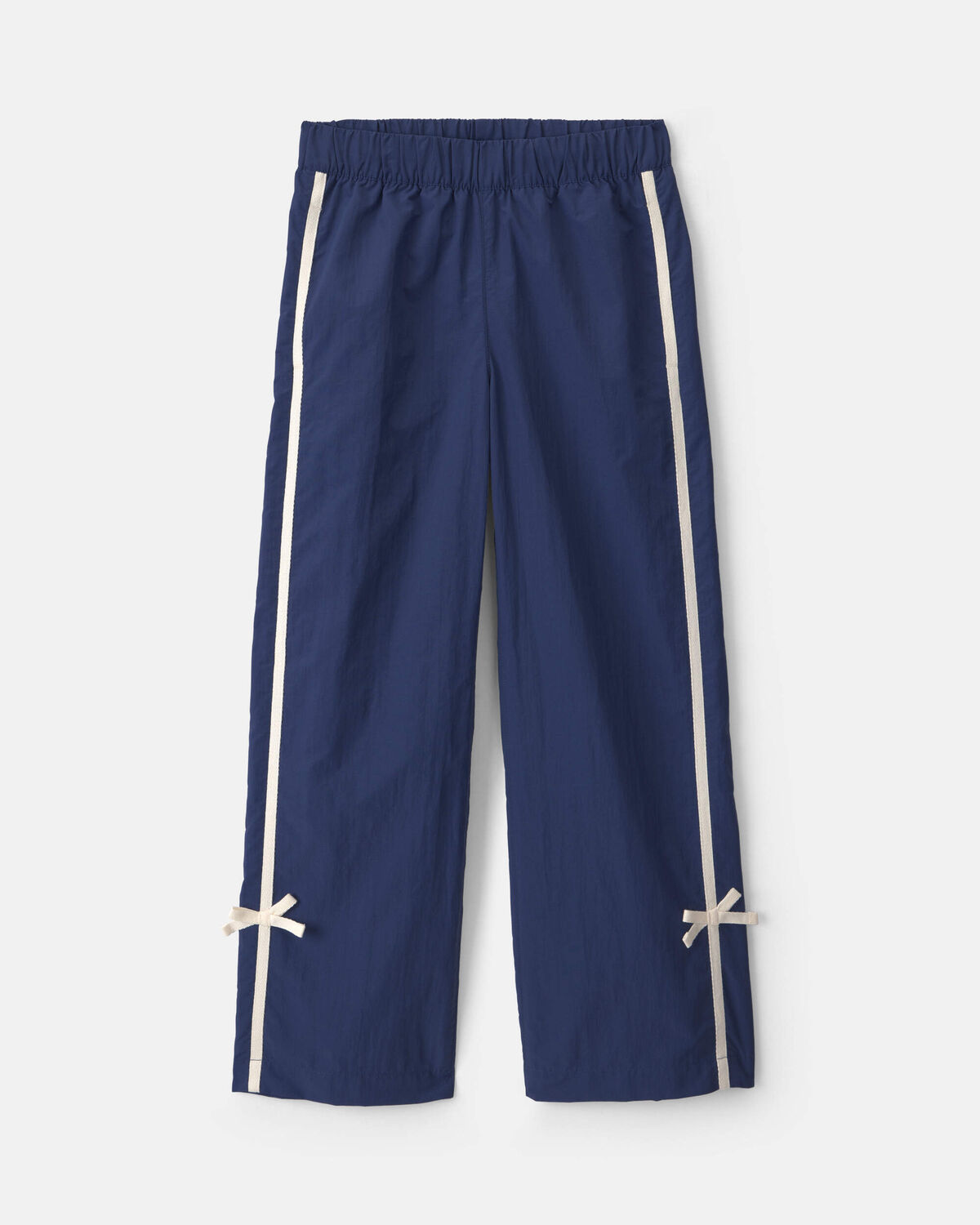 Girls Nylon Track Pants - Navy Blue 1 Girls Nylon Track Pants - Navy Blue