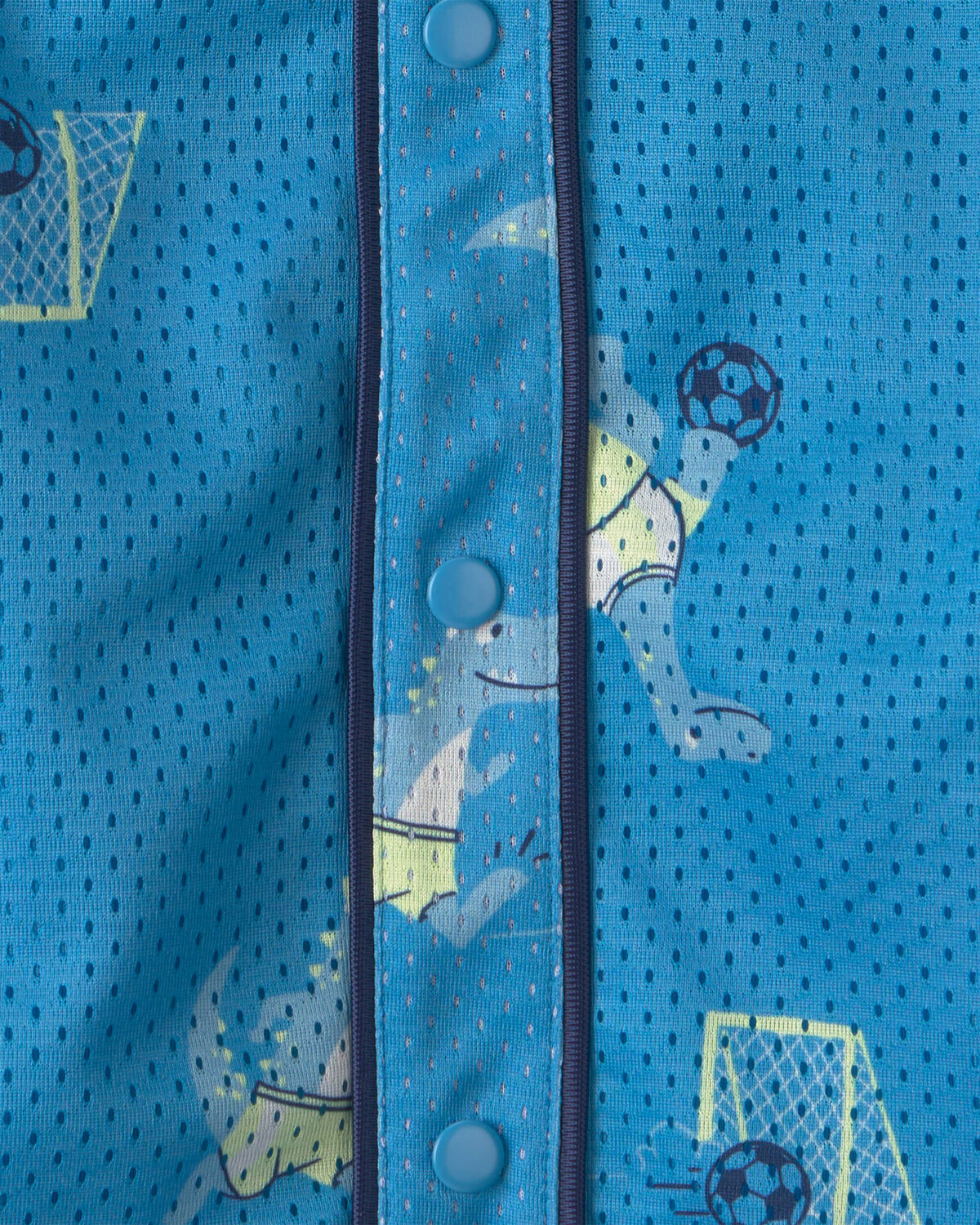 Toddler Boy Dinosaur Soccer Mesh Jersey - Blue 2 Toddler Boy Dinosaur Soccer Mesh Jersey - Blue