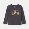 Toddler Girl 'Cutest In The Bunch' Flower Long-Sleeve Graphic Tee - Black