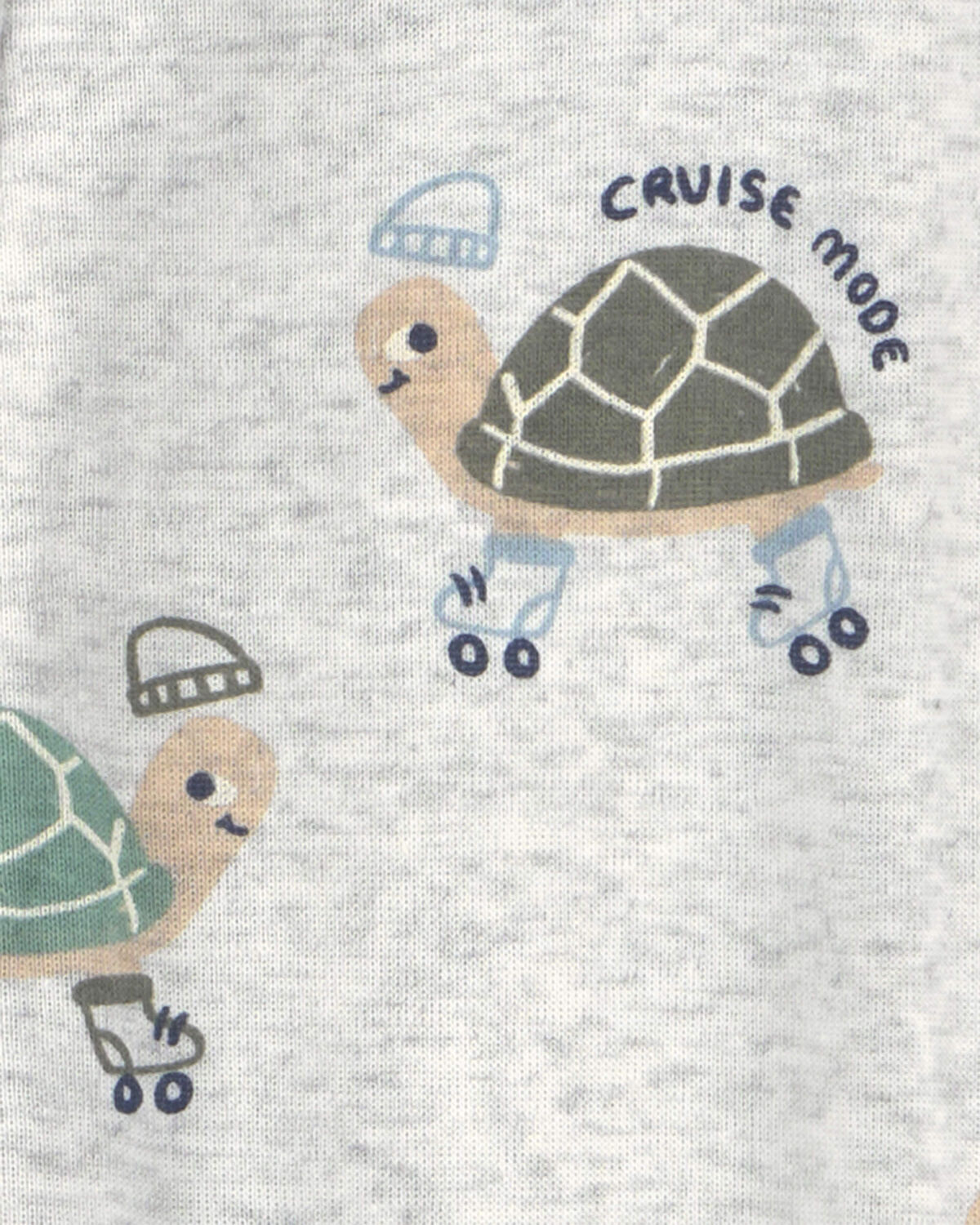 Baby Boy Skating Turtle Print Snug Fit 1-Piece Pajama 4 Baby Boy Skating Turtle Print Snug Fit 1-Piece Pajama