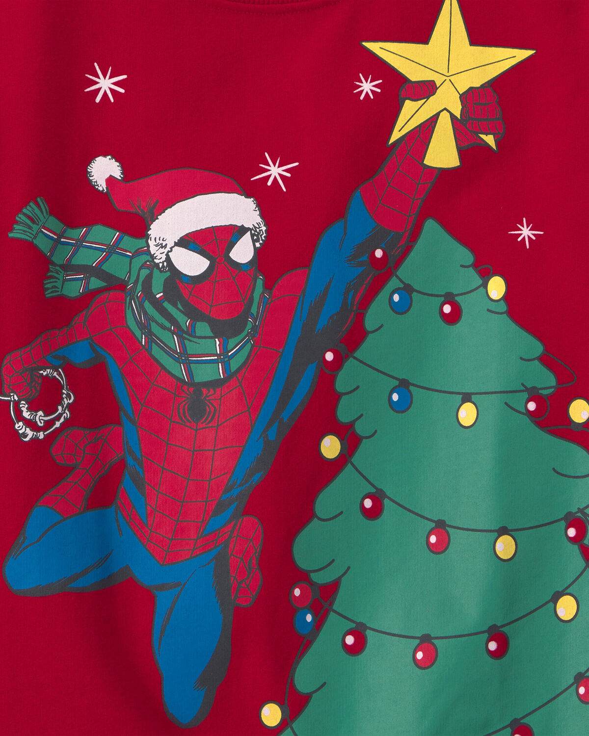 Boys ©Marvel Spider-Man Christmas Pullover Sweatshirt - Red 2 Boys ©Marvel Spider-Man Christmas Pullover Sweatshirt - Red