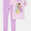 Girls Disney Princess Snug Fit Cotton 2-Piece Pajamas - Purple 4 Girls Disney Princess Snug Fit Cotton 2-Piece Pajamas - Purple