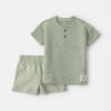 Toddler Boy 2-Piece Frog Top & Short Set - Green