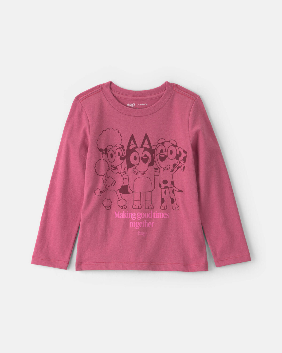 Toddler Girl Bluey™ Long-Sleeve Graphic Tee - Pink 1 Toddler Girl Bluey™ Long-Sleeve Graphic Tee - Pink