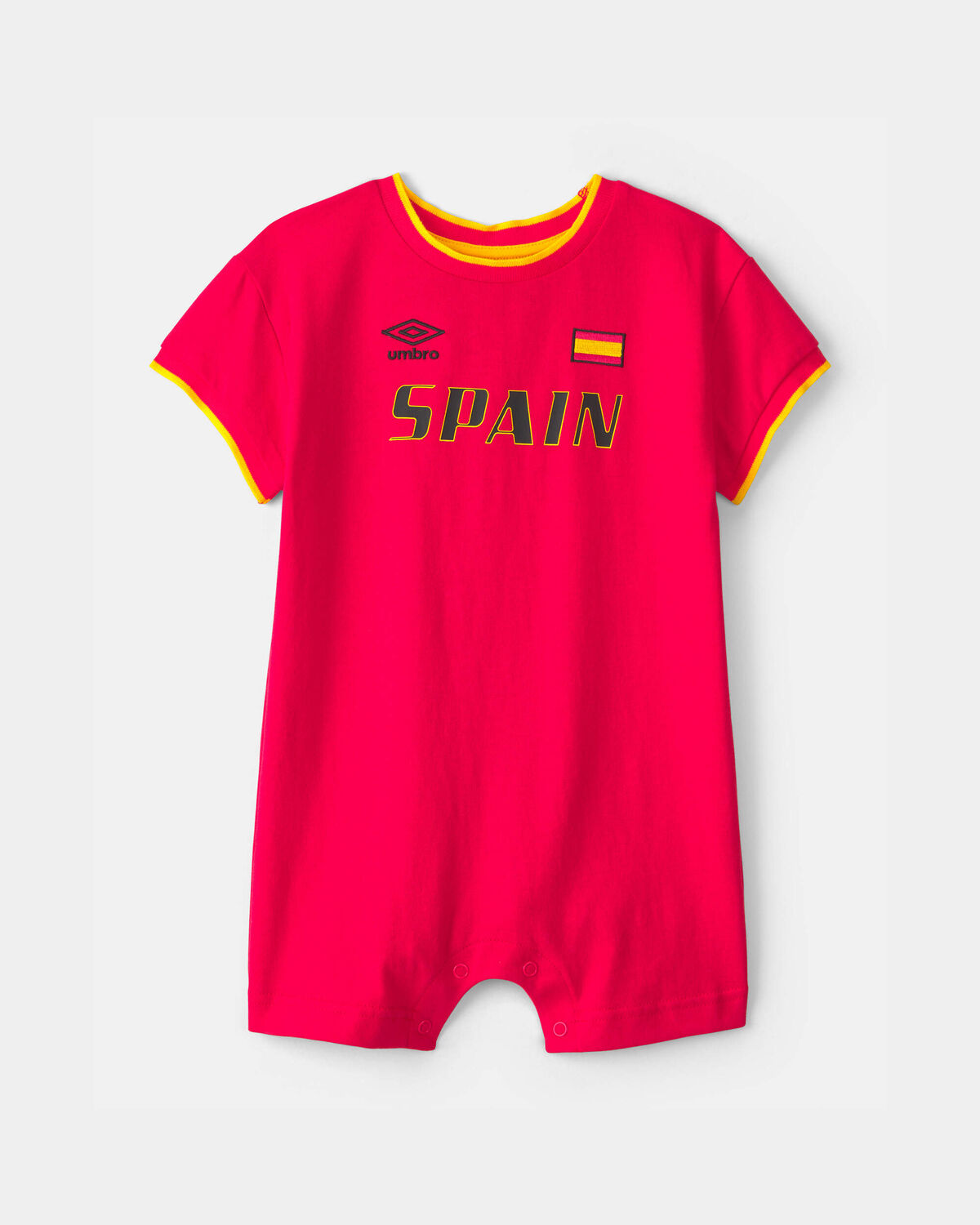 Baby Umbro Spain Soccer Romper - Red 1 Baby Umbro Spain Soccer Romper - Red
