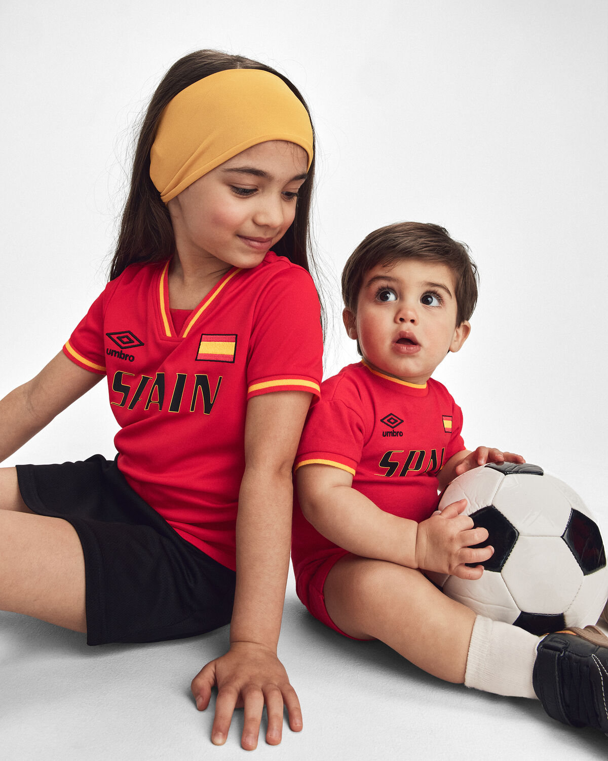 Baby Umbro Spain Soccer Romper - Red 3 Baby Umbro Spain Soccer Romper - Red