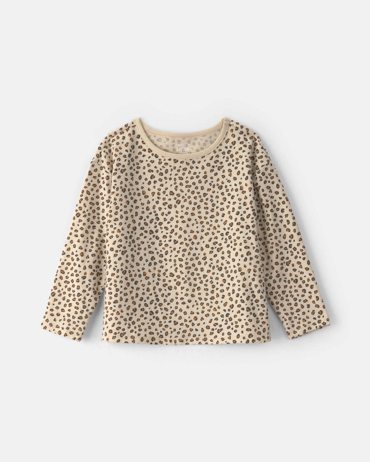 Toddler Girl Leopard Long-Sleeve Top - Brown 1 Toddler Girl Leopard Long-Sleeve Top - Brown