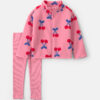 Baby Girl 2-Piece Cherry Fleece Jacket & Pant Set - Pink