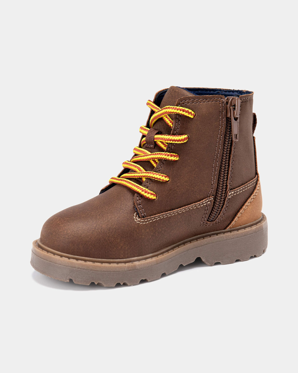 Toddler Boy Fashion Boots - Brown 6 Toddler Boy Fashion Boots - Brown