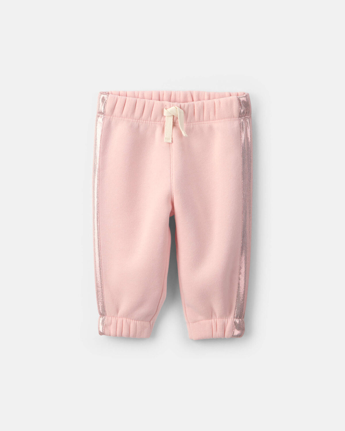 Baby 2-Piece Heart Fleece Long-Sleeve Top & Pant Set - Pink