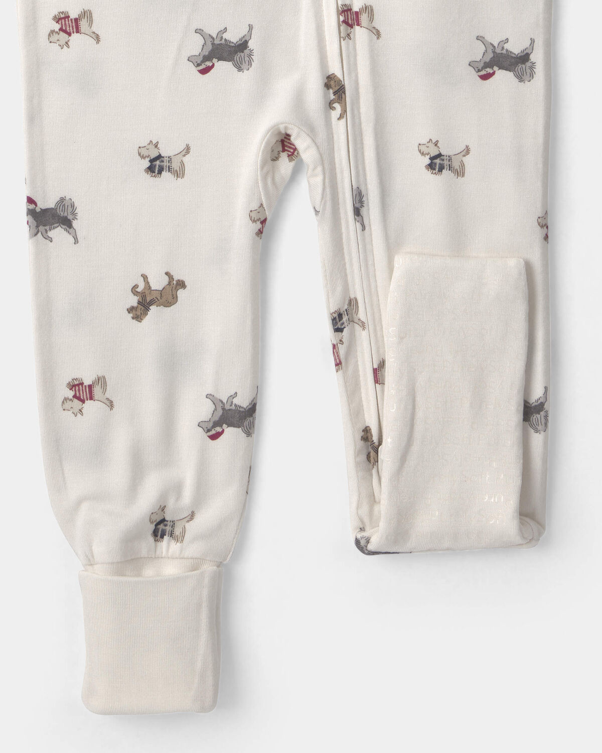 Baby 1-Piece Dog PurelySoft™ Snug Fit Pajama - Cream 4 Baby 1-Piece Dog PurelySoft™ Snug Fit Pajama - Cream