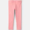 Pull-On Stretch Ribbed Leggings - Coral 8 Pull-On Stretch Ribbed Leggings - Coral